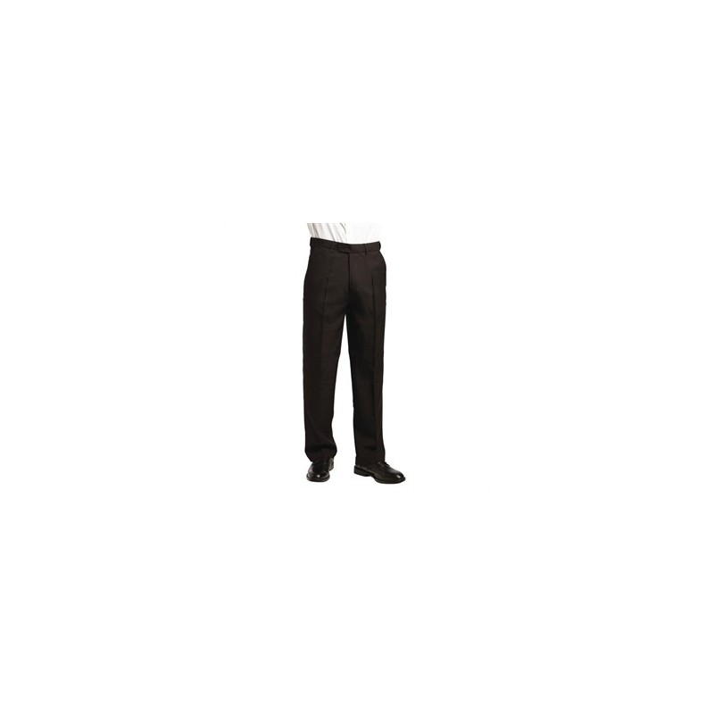 Pantalon a Pinces Homme Noir - Restauration et Réception/Pantalons et  Bermudas de Service 