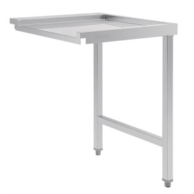 Table de sortie en inox égouttoir 600 mm pour lave vaisselle professionnel capot PZ384