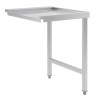 Equipement professionnel cuisine - %category_name% : Table de sortie en inox égouttoir 800 mm pour lave vaisselle professionne