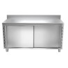 Meuble bas inox portes coulissantes 2000 x 600 x 850